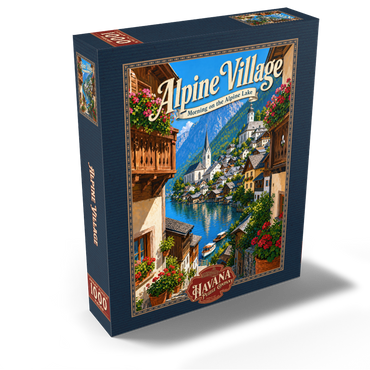Alpine Village Lake Morning Charm 1000 Jigsaw Puzzle box view2