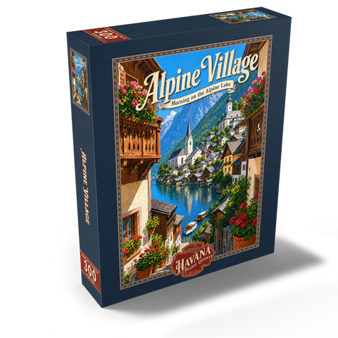 Alpine Village Lake Morning Charm 300 Jigsaw Puzzle box view2