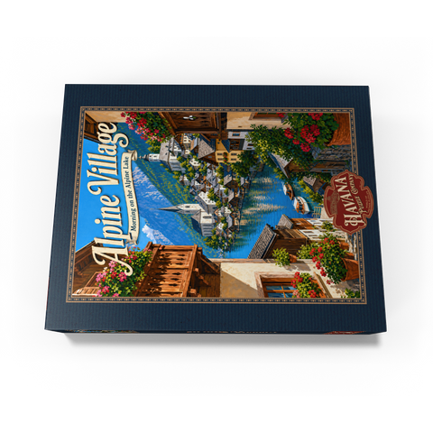 Alpine Village Lake Morning Charm 500 Jigsaw Puzzle box view3