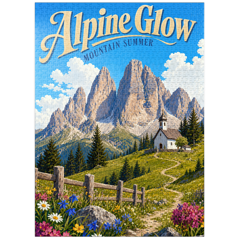 puzzleplate Alpine Mountain Summer Serenity 1000 Jigsaw Puzzle