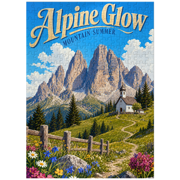 puzzleplate Alpine Mountain Summer Serenity 300 Jigsaw Puzzle
