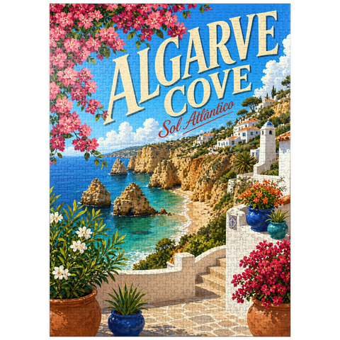puzzleplate Algarve Cove Coastal Paradise 1000 Jigsaw Puzzle
