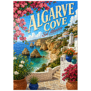 puzzleplate Algarve Cove Coastal Paradise 500 Jigsaw Puzzle