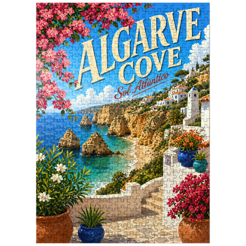 puzzleplate Algarve Cove Coastal Paradise 500 Jigsaw Puzzle