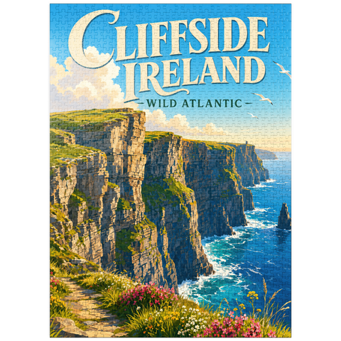 puzzleplate Ireland Cliffside Wild Atlantic Beauty 1000 Jigsaw Puzzle