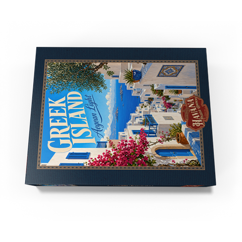 Greek Island Aegean Coastal Charm 500 Jigsaw Puzzle box view3