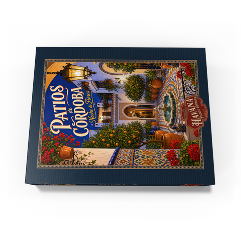 Patios de Cordoba Floral Night Charm 500 Jigsaw Puzzle box view3