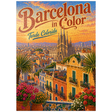 puzzleplate Sagrada Familia Sunset Splendor 1000 Jigsaw Puzzle