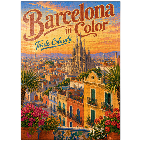 puzzleplate Sagrada Familia Sunset Splendor 1000 Jigsaw Puzzle
