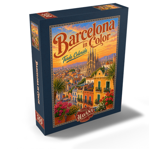 Sagrada Familia Sunset Splendor 300 Jigsaw Puzzle box view2