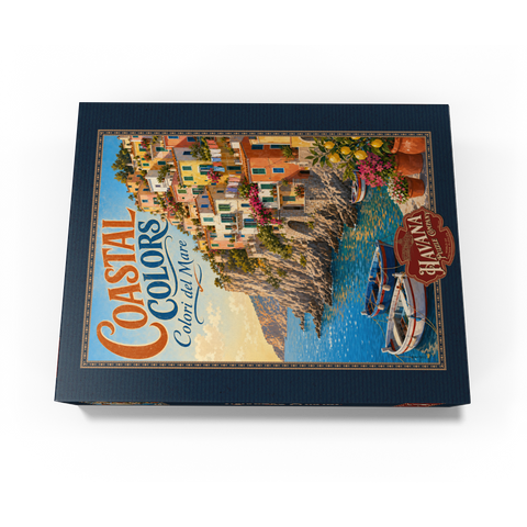 Amalfi Coast Colorful Coastal Charm 500 Jigsaw Puzzle box view3
