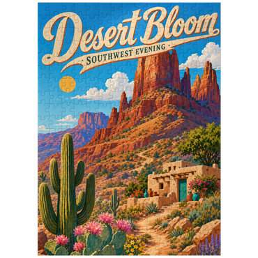 puzzleplate Desert Bloom Serene Southwest Beauty 300 Jigsaw Puzzle