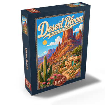 Desert Bloom Serene Southwest Beauty 500 Jigsaw Puzzle box view2