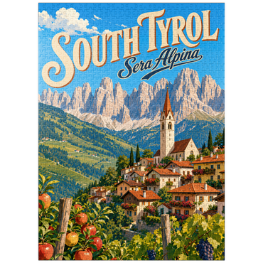 puzzleplate South Tyrol Alpine Village Charm 1000 Jigsaw Puzzle