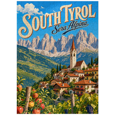 puzzleplate South Tyrol Alpine Village Charm 300 Jigsaw Puzzle