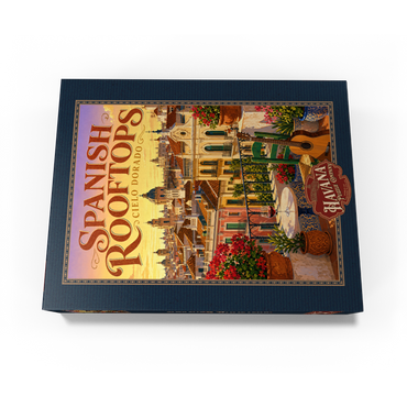 Spanish Rooftops Golden Sunset Charm 1000 Jigsaw Puzzle box view3