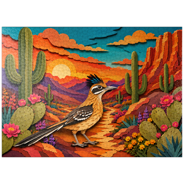 puzzleplate Roadrunner in Cactus Canyon 1000 Jigsaw Puzzle