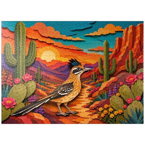 puzzleplate Roadrunner in Cactus Canyon 1000 Jigsaw Puzzle