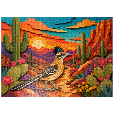 puzzleplate Roadrunner in Cactus Canyon 500 Jigsaw Puzzle
