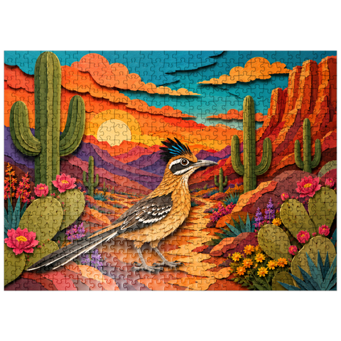 puzzleplate Roadrunner in Cactus Canyon 500 Jigsaw Puzzle