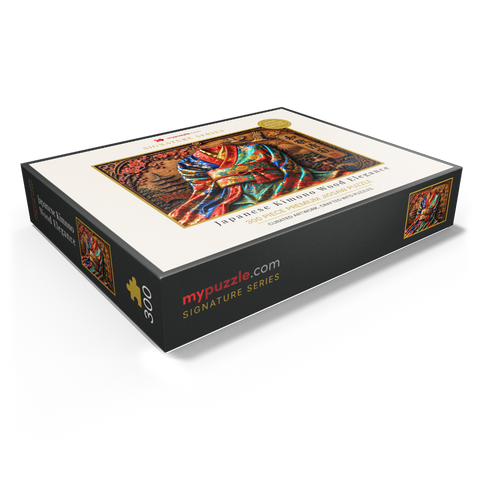 Japanese Kimono Wood Elegance 300 Jigsaw Puzzle box view1