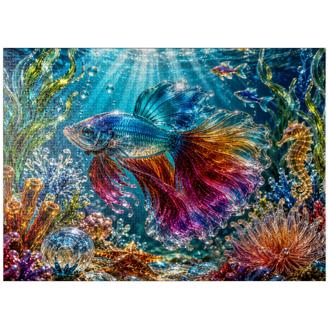 puzzleplate Luminous Glass Ocean Treasures 1000 Jigsaw Puzzle