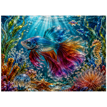 puzzleplate Luminous Glass Ocean Treasures 300 Jigsaw Puzzle