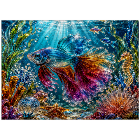 puzzleplate Luminous Glass Ocean Treasures 300 Jigsaw Puzzle