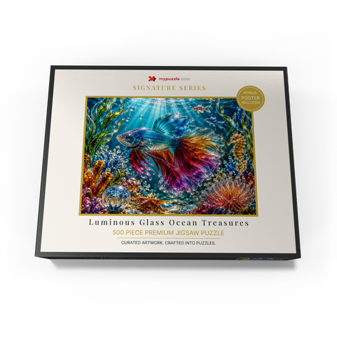 Luminous Glass Ocean Treasures 500 Jigsaw Puzzle box view3