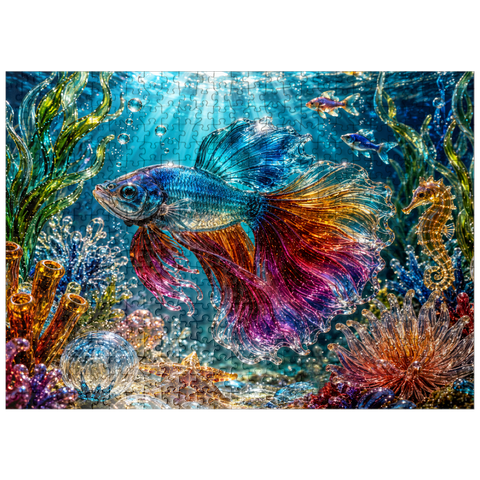 puzzleplate Luminous Glass Ocean Treasures 500 Jigsaw Puzzle
