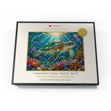 Luminous Glass Turtle Reef 1000 Jigsaw Puzzle box view3