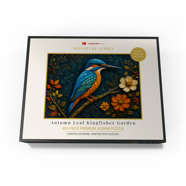 Autumn Leaf Kingfisher Garden 300 Jigsaw Puzzle box view3