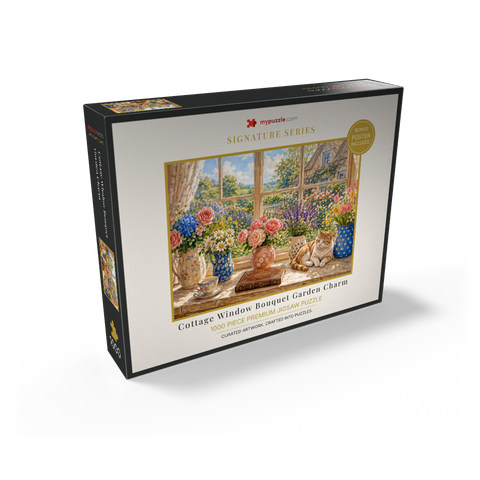 Cottage Window Bouquet Garden Charm 1000 Jigsaw Puzzle box view2