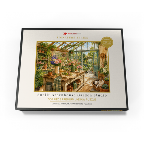 Sunlit Greenhouse Garden Studio 500 Jigsaw Puzzle box view3