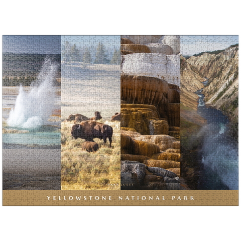 puzzleplate Sights of Yellowstone National Park 1000 Jigsaw Puzzle