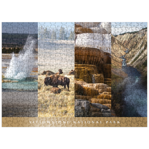puzzleplate Sights of Yellowstone National Park 500 Jigsaw Puzzle