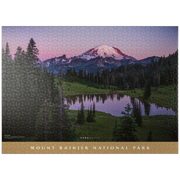 puzzleplate Mount Rainier National Park: Tipsoo Lake 1000 Jigsaw Puzzle