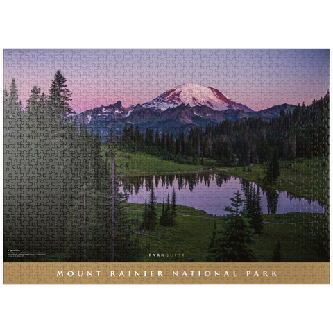 puzzleplate Mount Rainier National Park: Tipsoo Lake 1000 Jigsaw Puzzle