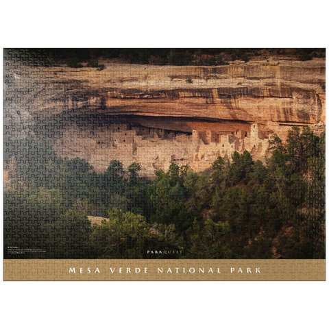 puzzleplate Mesa Verde National Park: Cliff Palace 1000 Jigsaw Puzzle