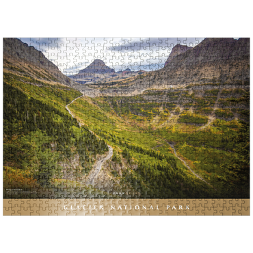 puzzleplate Glacier National Park - Going-to-the-Sun Road Landscape 500 Jigsaw Puzzle