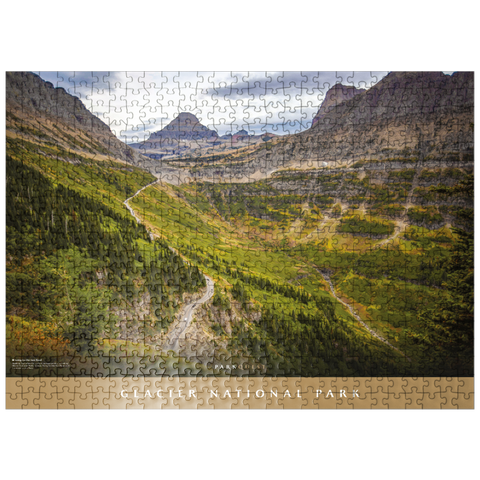 puzzleplate Glacier National Park - Going-to-the-Sun Road Landscape 500 Jigsaw Puzzle