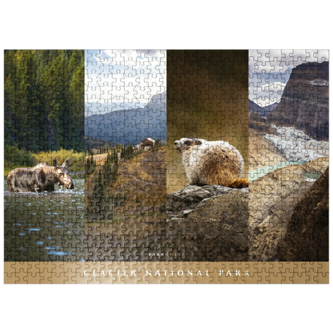puzzleplate Sights of Glacier National Park 500 Jigsaw Puzzle