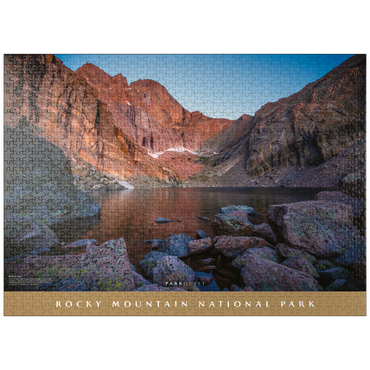 puzzleplate Rocky Mountain National Park: Chasm Lake 1000 Jigsaw Puzzle