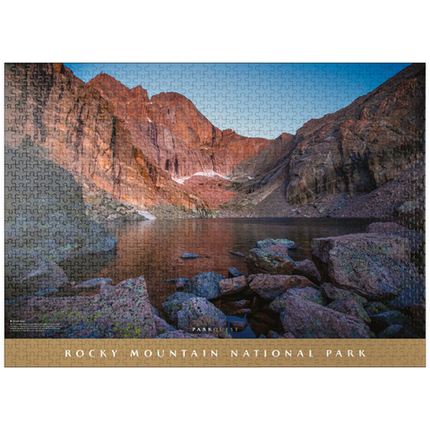 puzzleplate Rocky Mountain National Park: Chasm Lake 1000 Jigsaw Puzzle