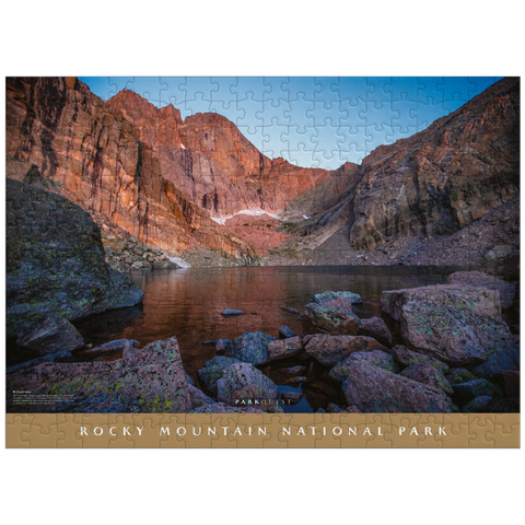 puzzleplate Rocky Mountain National Park: Chasm Lake 300 Jigsaw Puzzle