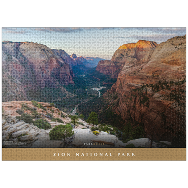 puzzleplate Zion National Park: Angels Landing 1000 Jigsaw Puzzle