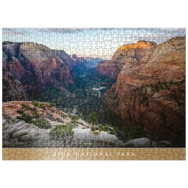 puzzleplate Zion National Park: Angels Landing 500 Jigsaw Puzzle