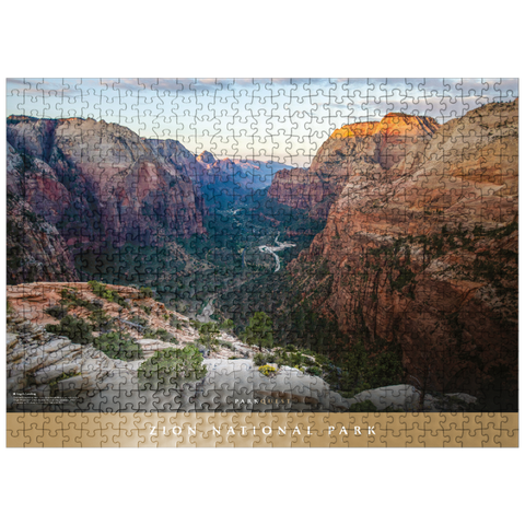 puzzleplate Zion National Park: Angels Landing 500 Jigsaw Puzzle