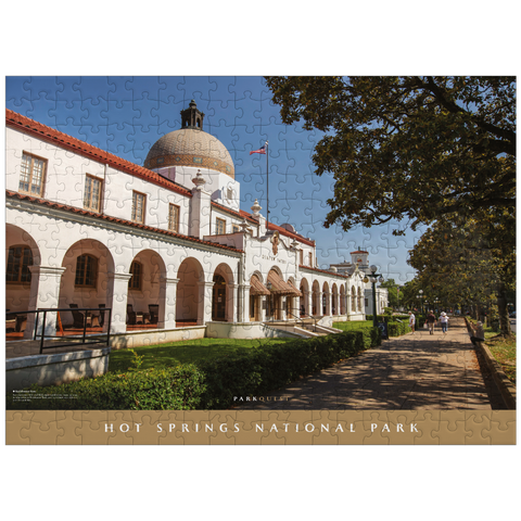 puzzleplate Hot Springs National Park: Bathhouse Row 300 Jigsaw Puzzle