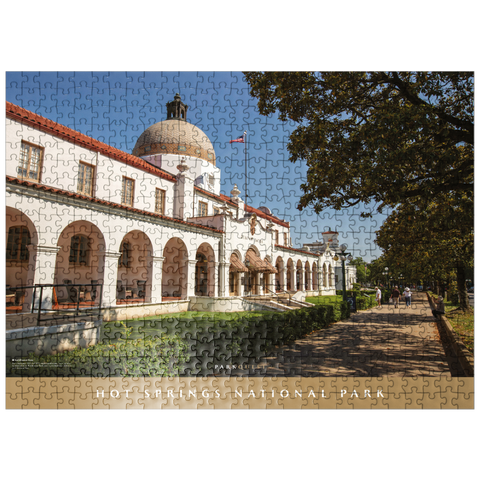 puzzleplate Hot Springs National Park: Bathhouse Row 500 Jigsaw Puzzle